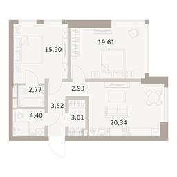 2-BD Apartment Sale, 72.48平方米 at The Five, 5th Donskoy Drive, вл21к6, Moscow, Russia #3 2-BD Apartment Sale, 72.48平方米 at The Five, 5th Donskoy Drive, вл21к6, Moscow, Russia #3