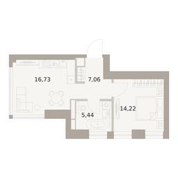 1-BD Apartment Sale, 43.45平方米 at The Five, 5th Donskoy Drive, вл21к6, Moscow, Russia #3