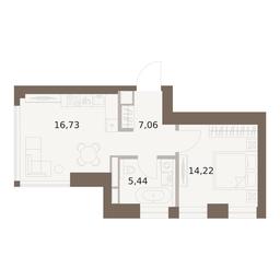 1-BD Apartment Sale, 43.45平方米 at The Five, 5th Donskoy Drive, вл21к6, Moscow, Russia #2