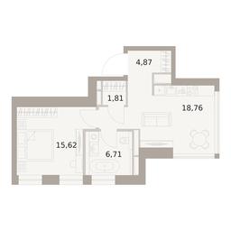 1-BD Apartment Sale, 47.77平方米 at The Five, 5th Donskoy Drive, вл21к6, Moscow, Russia #3 1-BD Apartment Sale, 47.77平方米 at The Five, 5th Donskoy Drive, вл21к6, Moscow, Russia #3