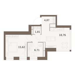 1-BD Apartment Sale, 47.77平方米 at The Five, 5th Donskoy Drive, вл21к6, Moscow, Russia #2 1-BD Apartment Sale, 47.77平方米 at The Five, 5th Donskoy Drive, вл21к6, Moscow, Russia #2