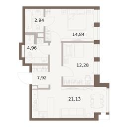 2-BD Apartment Sale, 64.07平方米 at The Five, 5th Donskoy Drive, вл21к6, Moscow, Russia #2 2-BD Apartment Sale, 64.07平方米 at The Five, 5th Donskoy Drive, вл21к6, Moscow, Russia #2