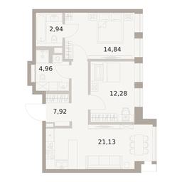 2-BD Apartment Sale, 64.07平方米 at The Five, 5th Donskoy Drive, вл21к6, Moscow, Russia #3 2-BD Apartment Sale, 64.07平方米 at The Five, 5th Donskoy Drive, вл21к6, Moscow, Russia #3