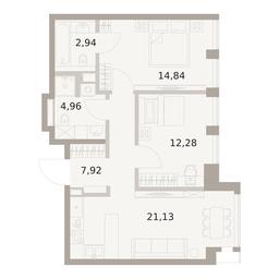 2-BD Apartment Sale, 64.07平方米 at The Five, 5th Donskoy Drive, вл21к6, Moscow, Russia #3 2-BD Apartment Sale, 64.07平方米 at The Five, 5th Donskoy Drive, вл21к6, Moscow, Russia #3