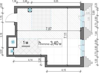 1-BD Apartment Sale, 50.9 sq. m. at Tishinskiy bulvar, Gruzinsky Val Street, 10, Moscow, Russia #3