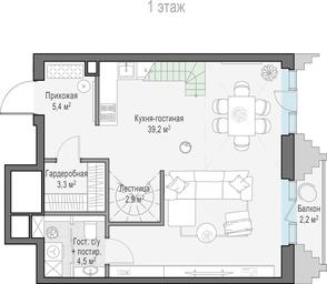 1-BD Apartment Sale, 76.1 sq. m. at Tishinskiy bulvar, Gruzinsky Val Street, 10, Moscow, Russia #3 1-BD Apartment Sale, 76.1 sq. m. at Tishinskiy bulvar, Gruzinsky Val Street, 10, Moscow, Russia #3