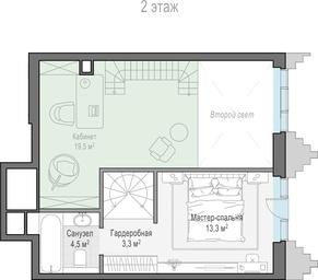 1-BD Apartment Sale, 76.1 sq. m. at Tishinskiy bulvar, Gruzinsky Val Street, 10, Moscow, Russia #2