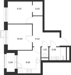 2-BD Apartment Sale, 50.1 sq. m. at Talisman na Rokossovskogo, 6th Podbelskogo Drive, Moscow, Russia #3 2-BD Apartment Sale, 50.1 sq. m. at Talisman na Rokossovskogo, 6th Podbelskogo Drive, Moscow, Russia #3