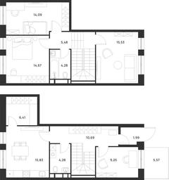 4-BD Apartment Sale, 108 sq. m. at Talisman na Rokossovskogo, 6th Podbelskogo Drive, Moscow, Russia #4