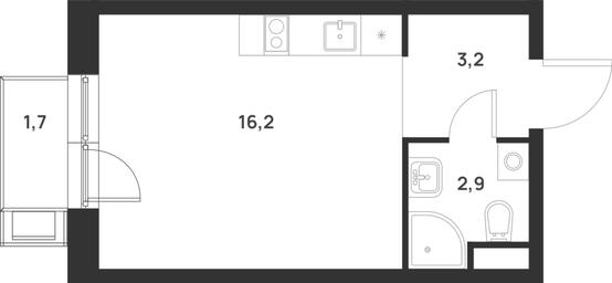 Apartment Sale, 22.8 sq. m. at Газопровод, Sosenskoye Settlement, Moscow, Russia #3 Apartment Sale, 22.8 sq. m. at Газопровод, Sosenskoye Settlement, Moscow, Russia #3