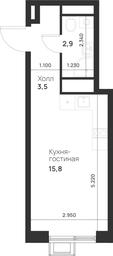 Apartment Sale, 22.2 sq. m. at Газопровод, Sosenskoye Settlement, Moscow, Russia #4