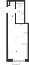 Apartment Sale, 22.2 sq. m. at Газопровод, Sosenskoye Settlement, Moscow, Russia #2