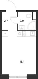 Apartment Sale, 20.7 sq. m. at Газопровод, Sosenskoye Settlement, Moscow, Russia #3