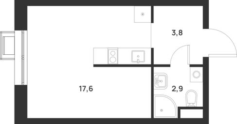 Apartment Sale, 24.3 sq. m. at Газопровод, Sosenskoye Settlement, Moscow, Russia #3 Apartment Sale, 24.3 sq. m. at Газопровод, Sosenskoye Settlement, Moscow, Russia #3