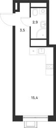 Apartment Sale, 21.8 sq. m. at Газопровод, Sosenskoye Settlement, Moscow, Russia #3 Apartment Sale, 21.8 sq. m. at Газопровод, Sosenskoye Settlement, Moscow, Russia #3