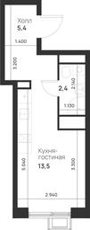 Apartment Sale, 21.3平方米 at Газопровод, Sosenskoye Settlement, Moscow, Russia #4