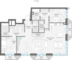 5-BD Apartment Sale, 180.2 sq. m. at Tishinskiy bulvar, Gruzinsky Val Street, 10, Moscow, Russia #3
