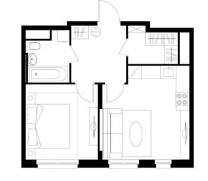 Apartment Sale, 41.7平方米 at Pervyi Moskovskiy, ulitsa Bianki, 1, Moskovskiy, Moscow, Russia #4