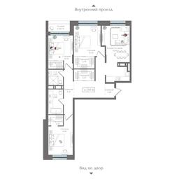 2-BD Apartment Sale, 97.6 sq. m. at Preobrazhenskaya ploschad, 1st Bukhvostova Street, Moscow, Russia #4