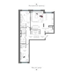 3-BD Apartment Sale, 94.3 sq. m. at Preobrazhenskaya ploschad, 1st Bukhvostova Street, Moscow, Russia #3 3-BD Apartment Sale, 94.3 sq. m. at Preobrazhenskaya ploschad, 1st Bukhvostova Street, Moscow, Russia #3