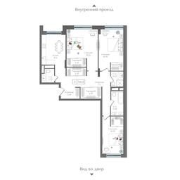 3-BD Apartment Sale, 94.2 sq. m. at Preobrazhenskaya ploschad, 1st Bukhvostova Street, Moscow, Russia #4