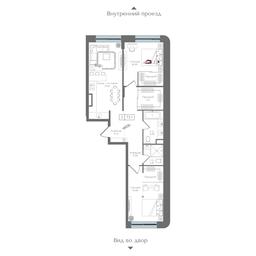 2-BD Apartment Sale, 72.1 sq. m. at Preobrazhenskaya ploschad, 1st Bukhvostova Street, Moscow, Russia #4