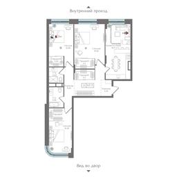 3-BD Apartment Sale, 97.7 sq. m. at Preobrazhenskaya ploschad, 1st Bukhvostova Street, Moscow, Russia #3 3-BD Apartment Sale, 97.7 sq. m. at Preobrazhenskaya ploschad, 1st Bukhvostova Street, Moscow, Russia #3