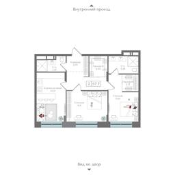 2-BD Apartment Sale, 67.7 sq. m. at Preobrazhenskaya ploschad, 1st Bukhvostova Street, Moscow, Russia #4