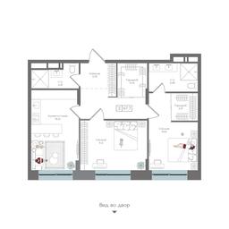 2-BD Apartment Sale, 67.7 sq. m. at Preobrazhenskaya ploschad, 1st Bukhvostova Street, Moscow, Russia #3