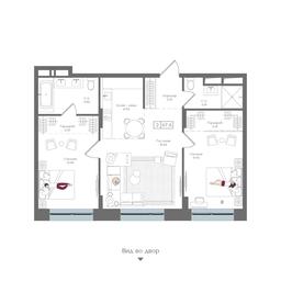 2-BD Apartment Sale, 67.8 sq. m. at Preobrazhenskaya ploschad, 1st Bukhvostova Street, Moscow, Russia #3