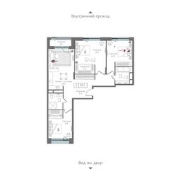 3-BD Apartment Sale, 88.1 sq. m. at Preobrazhenskaya ploschad, 1st Bukhvostova Street, Moscow, Russia #3 3-BD Apartment Sale, 88.1 sq. m. at Preobrazhenskaya ploschad, 1st Bukhvostova Street, Moscow, Russia #3