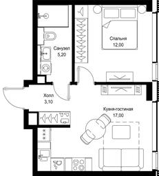 1-BD Apartment Sale, 37.3平方米 at Multikvartal CITYZEN, Vishnyovaya Street, Moscow, Russia #2 1-BD Apartment Sale, 37.3平方米 at Multikvartal CITYZEN, Vishnyovaya Street, Moscow, Russia #2