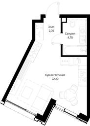 Apartment Sale, 29.6 sq. m. at Multikvartal CITYZEN, Vishnyovaya Street, Moscow, Russia #4
