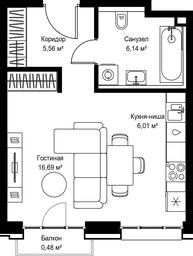Продажа квартиры, 34,88 м² в ЖК «Селигер Сити», Ильменский проезд, 14к3, Москва, Россия #3