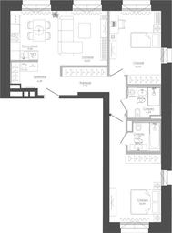 2-BD Apartment Sale, 82.02平方米 at Seliger City, Ilmenskiy Drive, 14к3, Moscow, Russia #2 2-BD Apartment Sale, 82.02平方米 at Seliger City, Ilmenskiy Drive, 14к3, Moscow, Russia #2