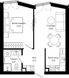 1-BD Apartment Sale, 41.99平方米 at Mod, 4th Maryinoy Roschi Street, 12с9, Moscow, Russia #3 1-BD Apartment Sale, 41.99平方米 at Mod, 4th Maryinoy Roschi Street, 12с9, Moscow, Russia #3