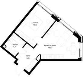 1-BD Apartment Sale, 42.7 sq. m. at Multikvartal CITYZEN, Vishnyovaya Street, Moscow, Russia #4