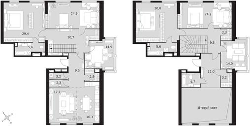 7-BD Apartment Sale, 252 sq. m. at Arkhitektor, Akademika Volgina Street, 2Д, Moscow, Russia #3