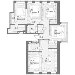 6-BD Apartment Sale, 128平方米 at Arkhitektor, Akademika Volgina Street, 2Д, Moscow, Russia #2 6-BD Apartment Sale, 128平方米 at Arkhitektor, Akademika Volgina Street, 2Д, Moscow, Russia #2