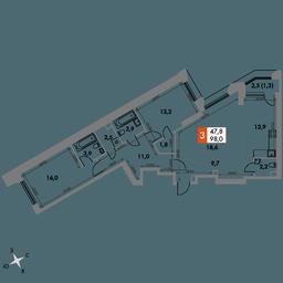 3-BD Apartment Sale, 98 sq. m. at Arkhitektor, Akademika Volgina Street, 2Д, Moscow, Russia #4