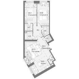 Продажа 3-комн. квартиры, 113 м² в ЖК «Архитектор», улица Академика Волгина, 2Д, Москва, Россия #2