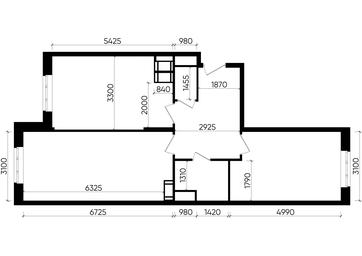 2-BD Apartment Sale, 67平方米 at Kvartal Nekrasovka, Nedorubova Street, 28, Moscow, Russia #3