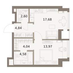 1-BD Apartment Sale, 47.71平方米 at The Five, 5th Donskoy Drive, вл21к6, Moscow, Russia #4