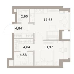 1-BD Apartment Sale, 47.71平方米 at The Five, 5th Donskoy Drive, вл21к6, Moscow, Russia #3