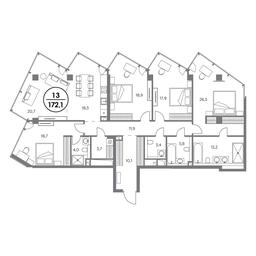 4-BD Apartment Sale, 172.1 sq. m. at Monblan, Shlyuzovaya Embankment, 2/1с1, Moscow, Russia #4