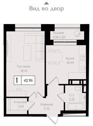 1-BD Apartment Sale, 42.8平方米 at Preobrazhenskaya ploschad, 1st Bukhvostova Street, Moscow, Russia #2 1-BD Apartment Sale, 42.8平方米 at Preobrazhenskaya ploschad, 1st Bukhvostova Street, Moscow, Russia #2