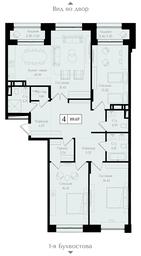3-BD Apartment Sale, 119.8 sq. m. at Preobrazhenskaya ploschad, 1st Bukhvostova Street, Moscow, Russia #2