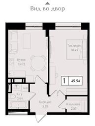 1-BD Apartment Sale, 45.5 sq. m. at Preobrazhenskaya ploschad, 1st Bukhvostova Street, Moscow, Russia #2