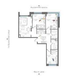 3-BD Apartment Sale, 89.9 sq. m. at Preobrazhenskaya ploschad, 1st Bukhvostova Street, Moscow, Russia #3 3-BD Apartment Sale, 89.9 sq. m. at Preobrazhenskaya ploschad, 1st Bukhvostova Street, Moscow, Russia #3