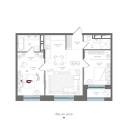 2-BD Apartment Sale, 64.1 sq. m. at Preobrazhenskaya ploschad, 1st Bukhvostova Street, Moscow, Russia #3
